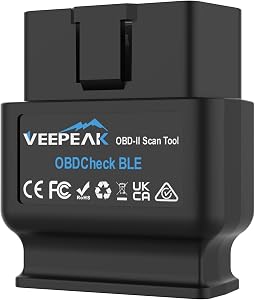 Veepeak OBDCheck BLE Bluetooth OBD II Scanner for iOS & Android, Car Wireless Check En