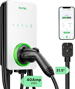 Autel MaxiCharger Level 2 EV Charger up to 40Amp, 240V, Indoor/Outdoor Fast Electric Vehic