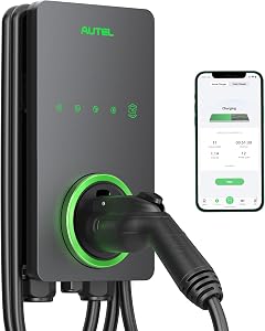Autel Level 2 EV Charger up to 50Amp, 240V, Indoor/Outdoor Car Charging Station with J1772