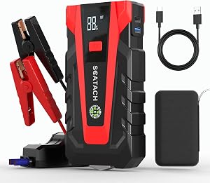 Scatach 3000A Car Battery Jump Starter,12V Jump Starter Battery Pack Portable (up to 9.0L 