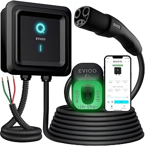 EVIQO NACS Charger for Tesla 48 Amp 240V Hardwired Level 2 EV Charger - Wall EV Charger Le