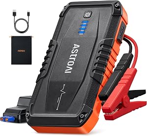 AstroAI S8 Car Battery Jump Starter 1500A – Portable 12V Lithium Jump Box with 3 Mode Flas